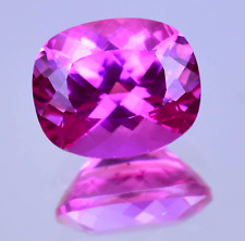 14.05 Ct Natural Mexican Pink Danburite Certified Cushion Cut Treated Gemstone for sale  Shipping to South Africa