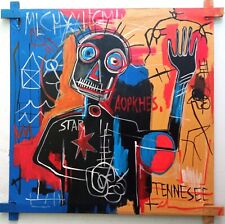 JEAN-MICHEL BASQUIAT ACRYLIC ON CANVAS DATED 1982 IN GOOD CONDITION, used for sale  Shipping to South Africa