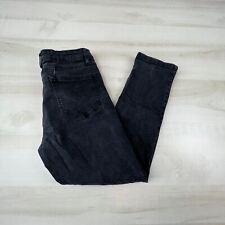 Jeans skinny masculino Lazer real 32X27 slim fit desbotado preto etiqueta jeans tamanho 34X30 comprar usado  Enviando para Brazil