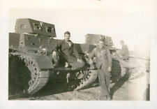1940 WWII 13th Cav -13th Armored maneuvers Photo #54 tank, standing by Ft Riley for sale  Shipping to South Africa