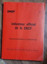 Indicateur officiel sncf d'occasion  Issoudun