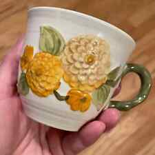 Caneca de café floral esculpida Zinnia METLOX Poppytrail conjunto com 5 xícaras de chá comprar usado  Enviando para Brazil