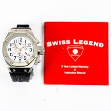 Relógio de mergulho Swiss Legend masculino Trimix 20ATM/660 pés 110015831 prata comprar usado  Enviando para Brazil