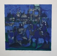 Marcel Mouly- Lithography Original Signed- INDIA COUNTRY GINGHAM WOVEN for sale  Shipping to South Africa