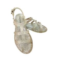 Used, Steve Madden JTripper Clear Glitter Jelly Stud Sandals Buckles Girls Kids Size 1 for sale  Shipping to South Africa