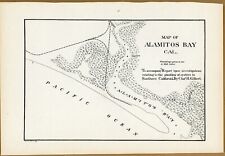 "Mapa de Alamitos Bay Cal." 1889. segunda mano  Embacar hacia Mexico