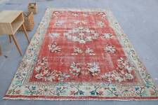 Used, Vintage Rug, Boho Rug, 6x9.6 ft Large Rug, Turkish Rug, Antique Rugs, Wool Rugs for sale  Shipping to South Africa