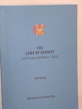 Mcc laws cricket for sale  STOKE-ON-TRENT