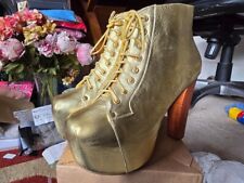 Jeffrey campbell gold for sale  COLCHESTER