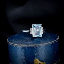 Emerald cut aquamarine for sale  LANCASTER