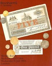 Usado, Bonhams Medals Bonds Banknotes & Coins London Auction Catalog July 2011 segunda mano  Embacar hacia Argentina
