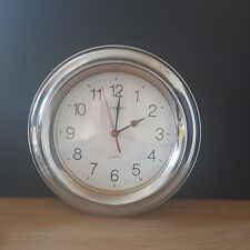 Clock wall chrome for sale  BISHOP AUCKLAND