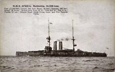 Postcard battleship hms for sale  NORTHAMPTON