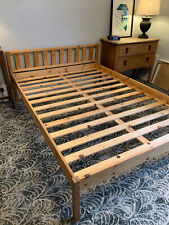 Double wooden bedframe for sale  SHEFFIELD