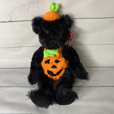 Oso de peluche de Halloween en disfraz de calabaza 15" oso negro segunda mano  Embacar hacia Mexico
