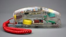 Teléfono fijo divertido vintage, "Metrolight" transparente/transparente, años 80-90 segunda mano  Embacar hacia Mexico