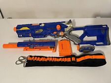 Nerf Longstrike CS-6 Sniper Rifle With Barrel Extension Sight And Bandolier for sale  Shipping to Canada