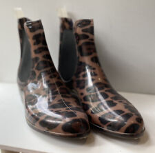 Seed Animal Leopard Jelly Rain Boots Size 39 Low Cut Gumboot Winter Autumn women for sale  Shipping to South Africa