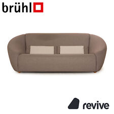 Używany, Brühl Avec Plaisir Fabric Three-Seater Grey Sofa Couch na sprzedaż  Wysyłka do Poland