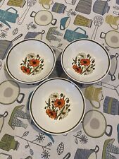 Meakin poppy bowls for sale  MANCHESTER