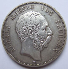 Monedas Imperio Plata 5 Marco Albert König De Sajonia 1889 E En Very fine segunda mano  Embacar hacia Argentina