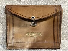 Vintage masonic leather for sale  PRESTON