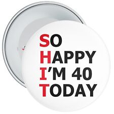 40th birthday badge for sale  WESTON-SUPER-MARE