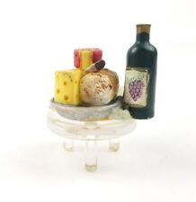 Usado, Muebles vintage en miniatura de mesa de queso/vino de almacén de Boston para casa de muñecas segunda mano  Embacar hacia Mexico