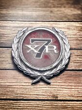 XR7 Cougar Mercury Vintage Auto Car 1977-1970'S RED Plastic Chrome Emblem Badge for sale  Shipping to South Africa