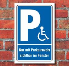 Schild behinderten parkplatz gebraucht kaufen  Bad Driburg