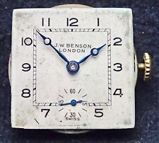 J.w.benson gents wristwatch for sale  UK