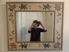 Floral crackled mirror for sale  Duxbury