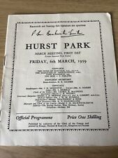 1959 hurst park for sale  BASINGSTOKE