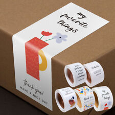 Usado, 100 etiquetas adesivas de agradecimento embalagem de agradecimento decoração em forma de retângulo comprar usado  Enviando para Brazil