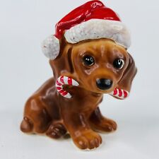 Cachorro Josef Originals usando chapéu de Papai Noel e bengala doce (Beagle Dachshund ?) comprar usado  Enviando para Brazil