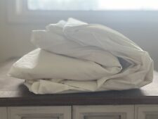 Used, Brooklinen Luxe Classic Percale 100% Cotton Ivory Cream Queen Duvet Cover NWOT for sale  Shipping to South Africa