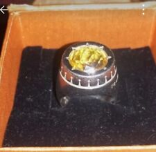 anello topazio giallo usato  Italia