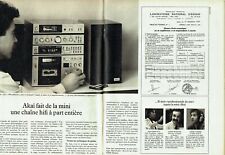 Publicité Advertising 079  1981   Akai mini chaine hi-fi (2p) C.Warner  (2pag), occasion d'occasion  Raimbeaucourt