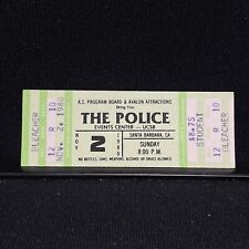Talón de entradas para conciertos del centro de eventos de The Police UCSB vintage 1980 segunda mano  Embacar hacia Argentina