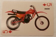 Cartão de jogo colecionável vintage 1980 Honda XR200 Dirt Trail Bike motocicleta comprar usado  Enviando para Brazil