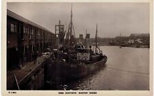 Boston Docks Fish Pontoon RPPC 1910 Unused MA  for sale  Shipping to South Africa