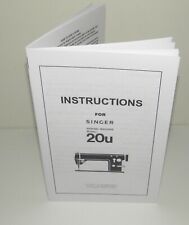 Máquina de costura Singer 20U reprodução manual de instruções comprar usado  Enviando para Brazil