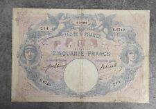 Billet francs bleu d'occasion  Ogeu-les-Bains