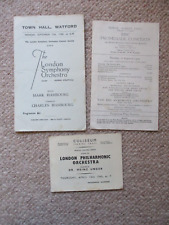 Programmes ochestral concerts for sale  WORTHING
