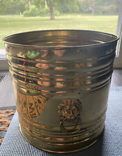 embossed large brass planter for sale  Chatham