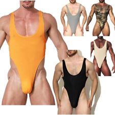 Sexy mono de moda para hombre de una sola pieza body extensible leotardo cuello en V, usado segunda mano  Embacar hacia Argentina