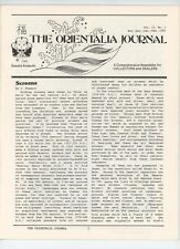 The Orientalia Journal Vol 12 No 1 Screens Surimono Pere D'Entrecolles Chinese  for sale  Shipping to South Africa