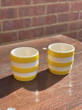 cornishware Yellow Egg Cups for sale  Shipping to South Africa