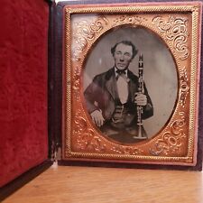 Ambrotype man clarinet for sale  New Paltz