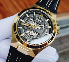 Reloj automático Bulova Maquina para hombre tono dorado cristal zafiro 97A148 segunda mano  Embacar hacia Argentina